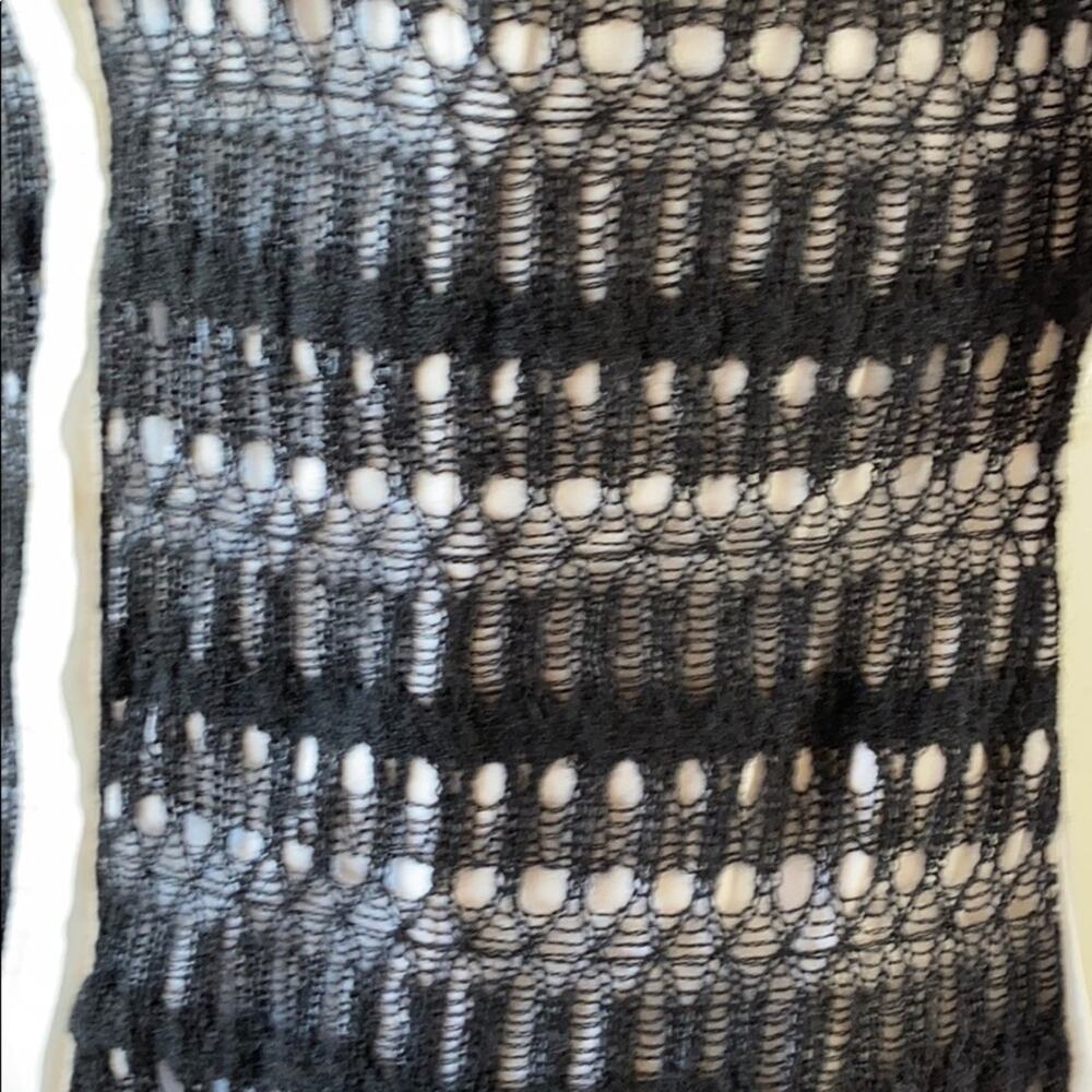 Lafayette 148 Women White Black Lace Long Sleeves Collared Button Front Blouse 6 - Picture 5 of 6